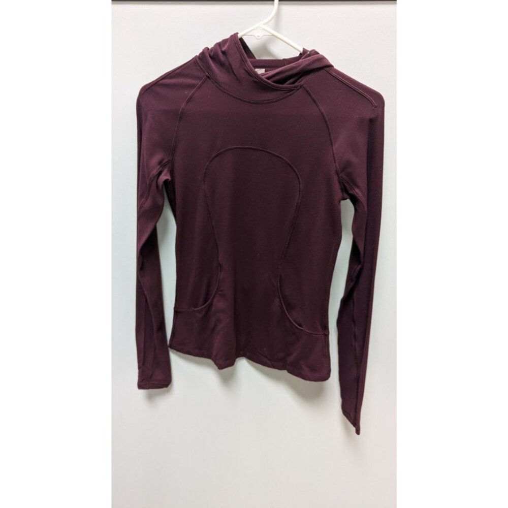 Lululemon Burgundy Hooded Pullover Sweatshirt